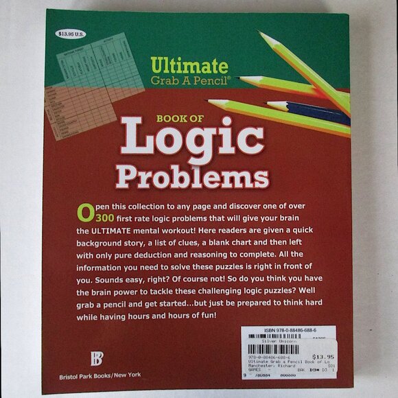 Book: Ultimate Grab A Pencil Book of Logic Problems - Picture 6 of 6